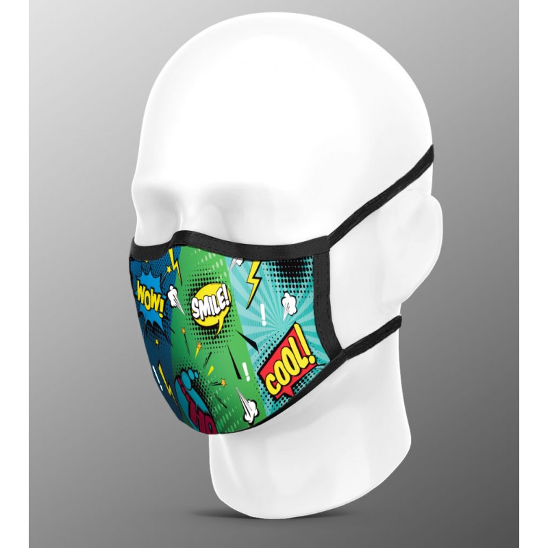 Mascarilla higiénica pro comic smile