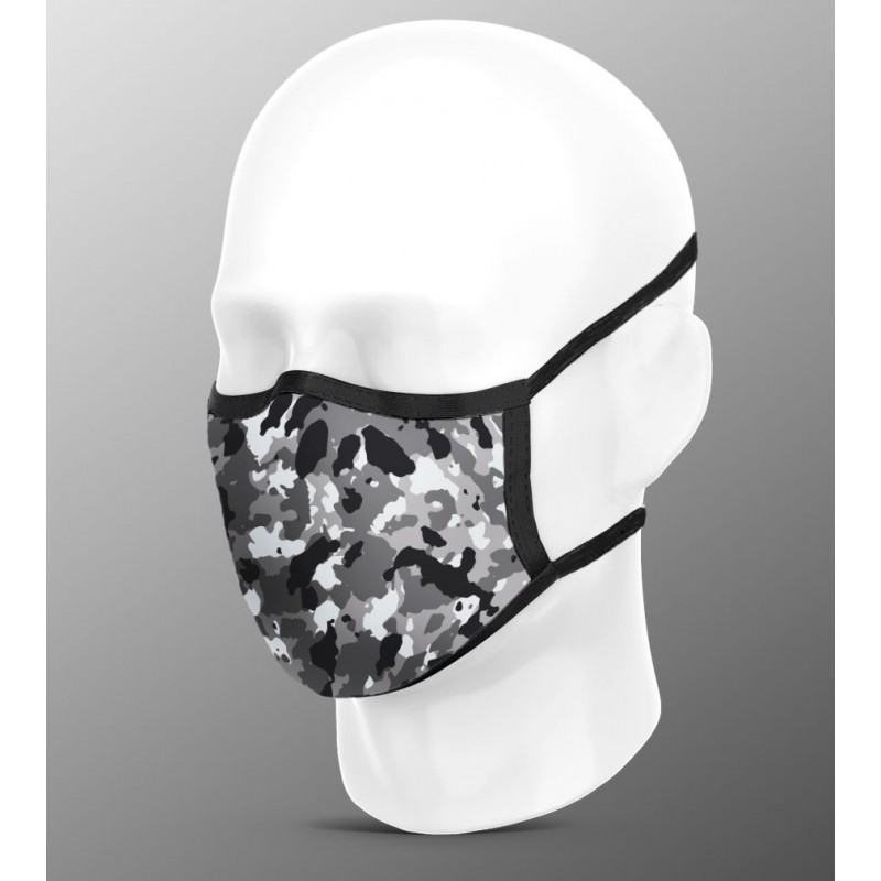 Mascarilla higiénica pro gris mimetizado