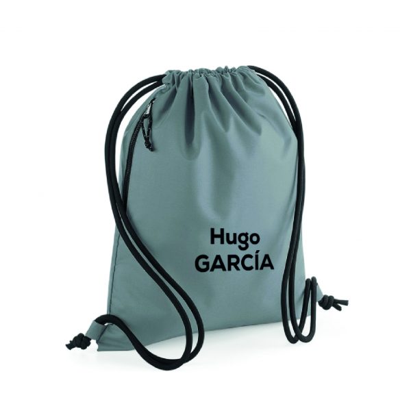 mochila de cuerdas personalizable gris