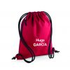 mochila de cuerdas personalizable rojo