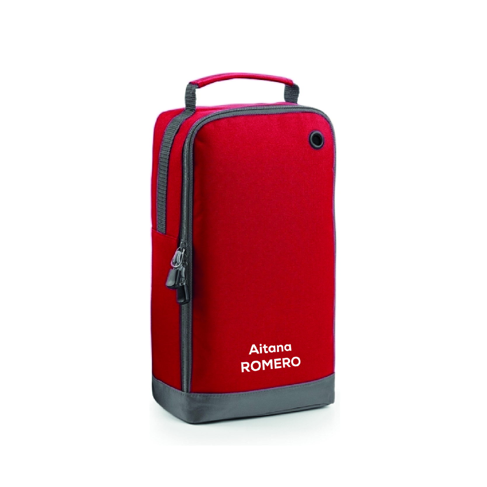 Bolsa calzado personalizable roja